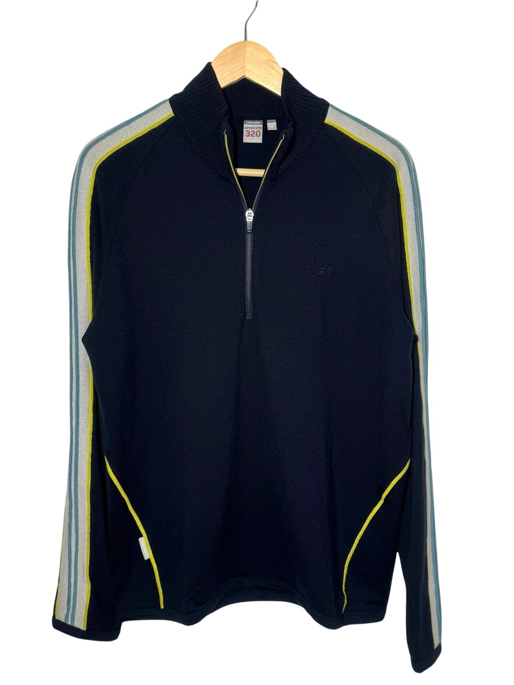 Icebreaker 1/4 Zip Pullover Sport 320 Merino Wool Base Layer Sweater Men’s M